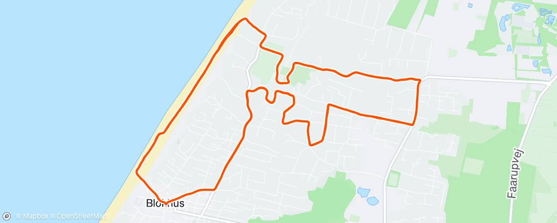 Map of the activity, Lunch Run