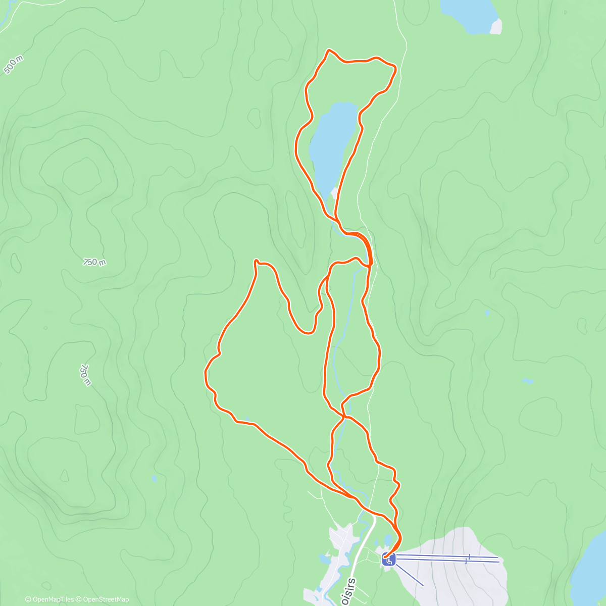 Map of the activity, Grand-fonds avec Lau