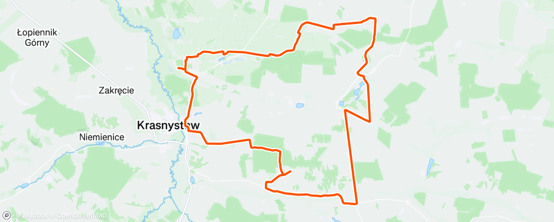 Map of the activity, Morning Ride