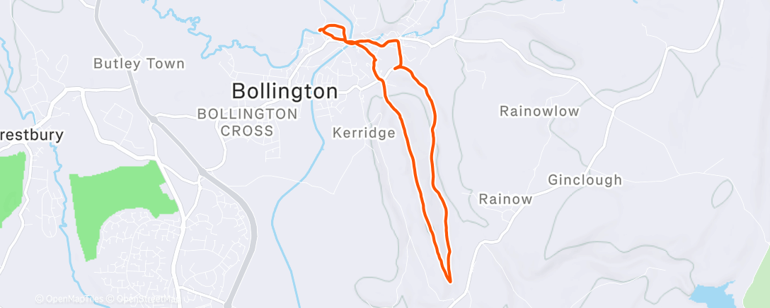 Map of the activity, Lunch Walk