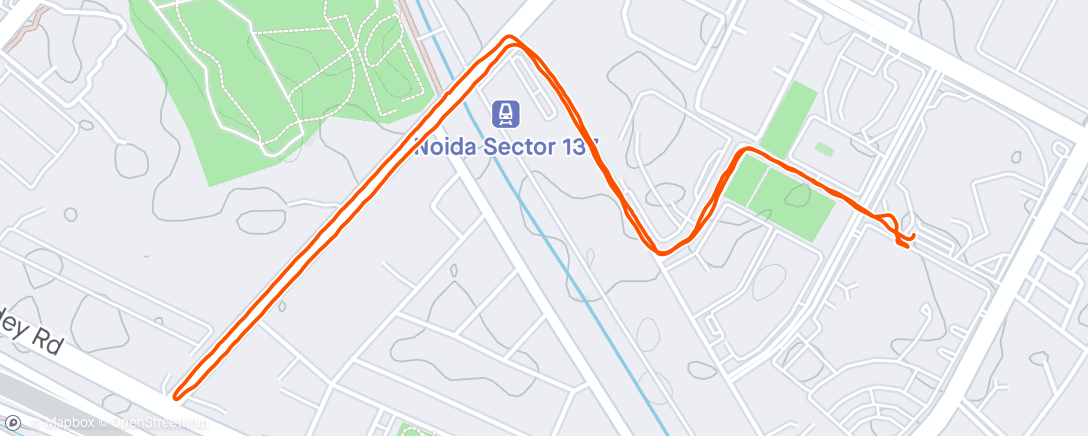 Kaart van de activiteit “Walk / jog”