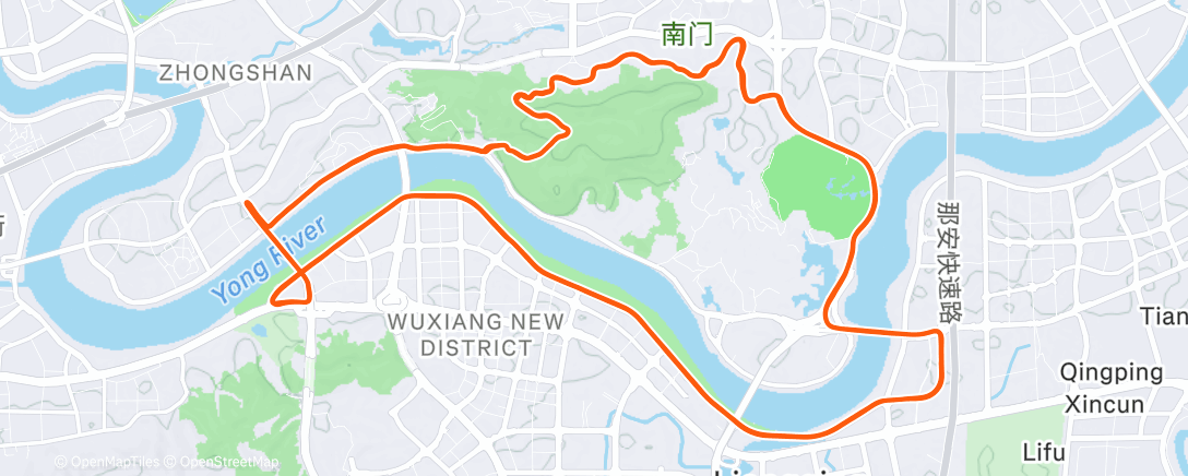 Map of the activity, Afternoon Ride