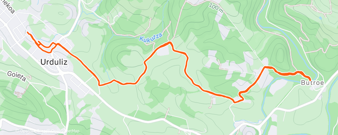 Map of the activity, Paseito hasta Butron 🏰👸🏼