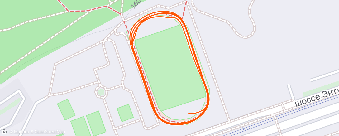Map of the activity, Вечерний забег