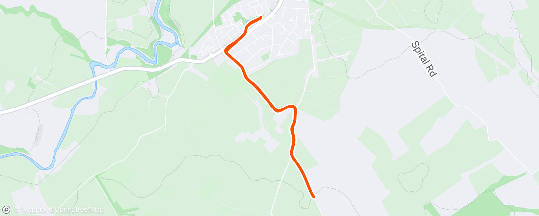 Map of the activity, Morning Run