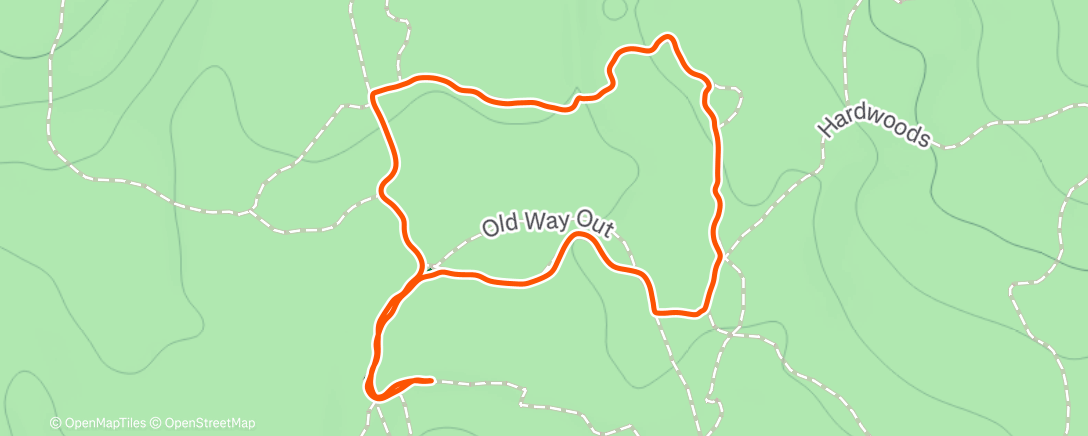 Map of the activity, First fat bike ride of the year in snow