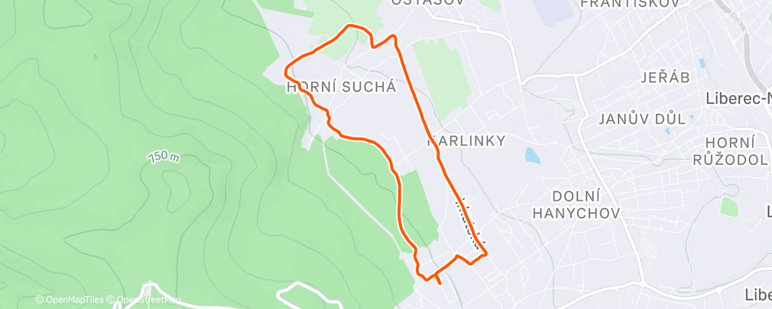 Карта физической активности (Liberec)