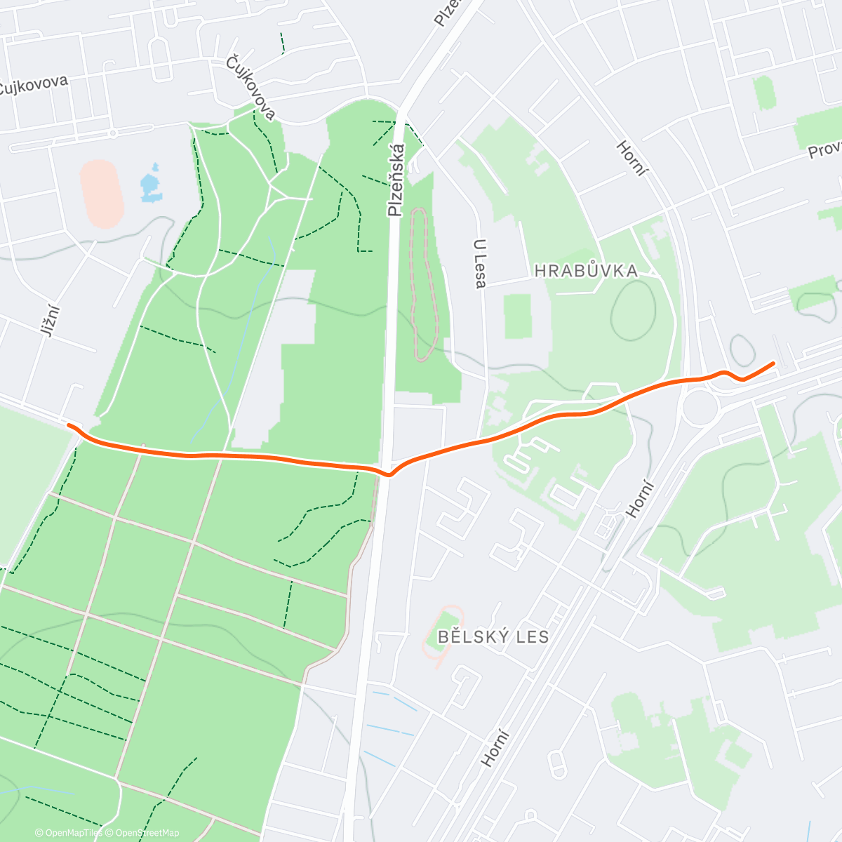 Карта физической активности (Afternoon Run)