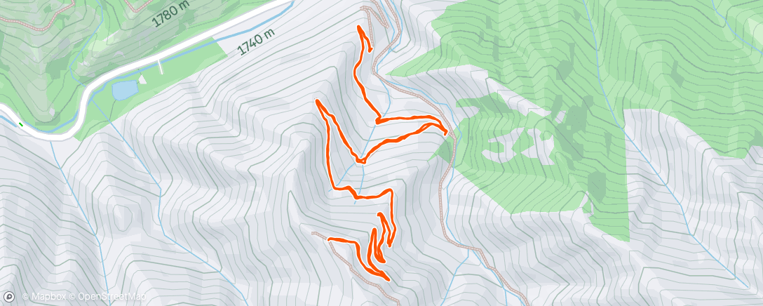 Map of the activity, Afternoon Hike