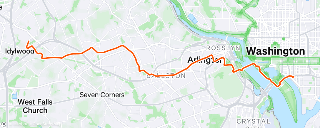 Map of the activity, WTF was I doing in the office all day on a day like this!?!