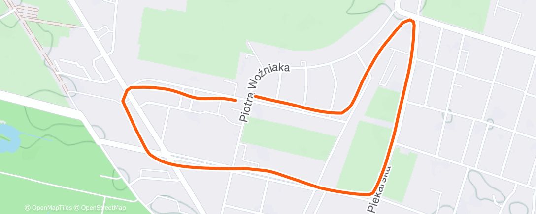 Map of the activity, Morning Run