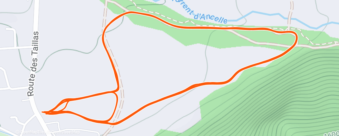 Карта физической активности (Ski nordique le matin)