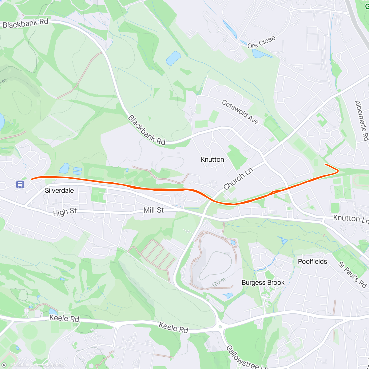 Map of the activity, The Wammy parkrun