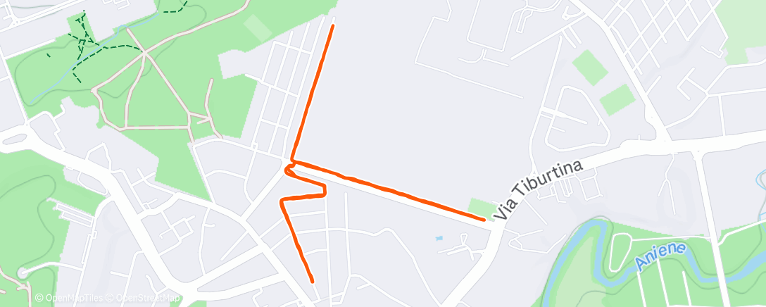 Map of the activity, Afternoon Walk