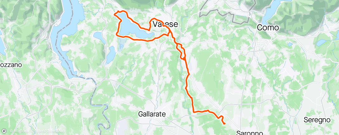 Mapa da atividade, Giro pomeridiano con Marzio Pigorini come sempre ha una bella gamba 😬😉🚴🏿‍♂️🚴🏿‍♂️
