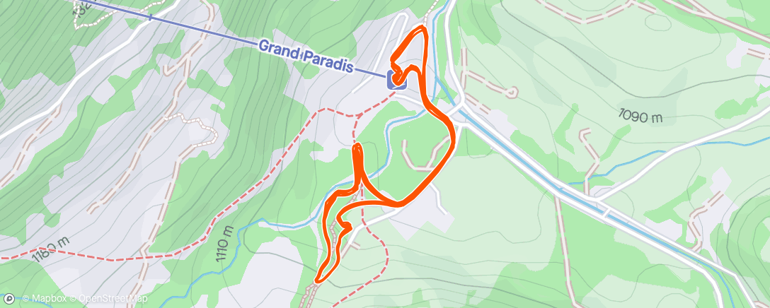 Karte der Aktivität „Sortie VTT dans l'après-midi”