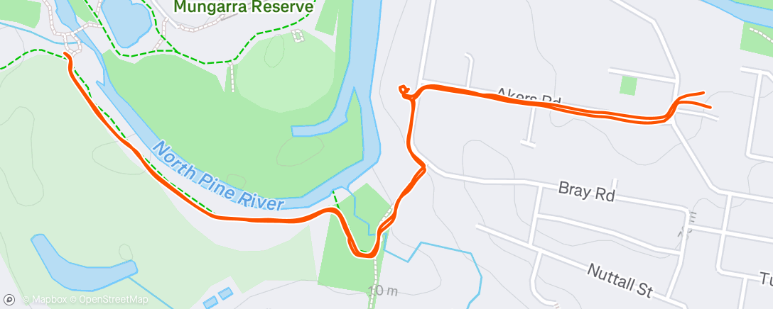 Map of the activity, Morning Run