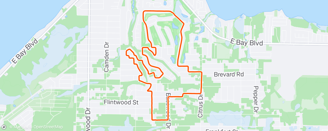 Map of the activity, Beautiful Morning for a Run!