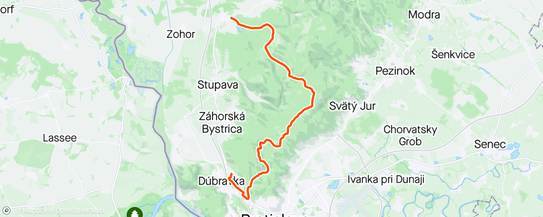 Map of the activity, Lozorno-LA