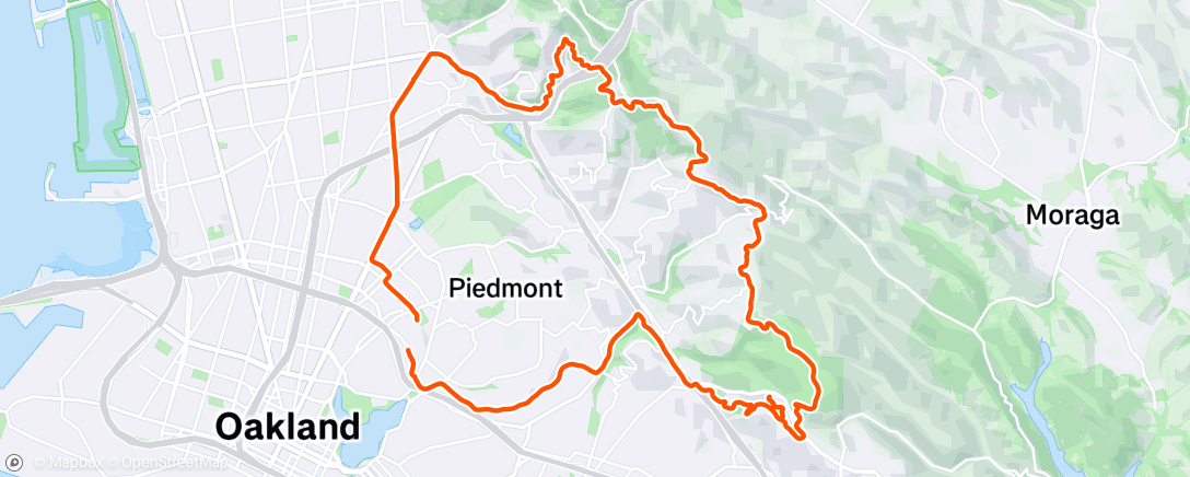 Map of the activity, Afternoon Ride