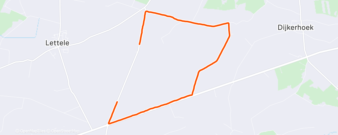 Map of the activity, Ochtendloop