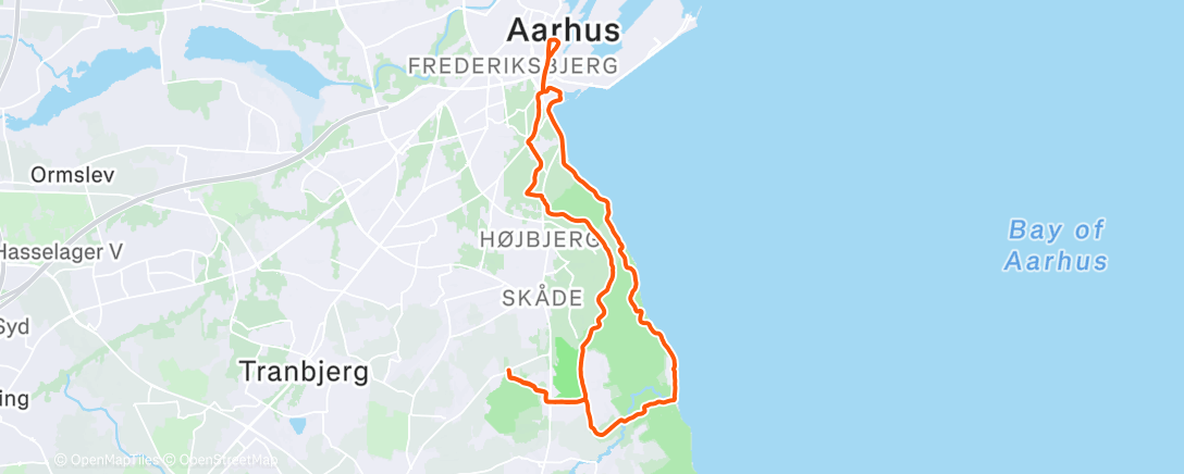 Map of the activity, Morning Run