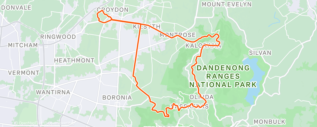 Map of the activity, CCW 1:20 loop