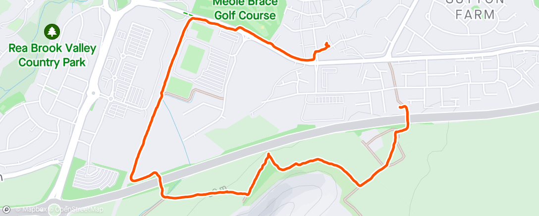 Map of the activity, Afternoon Walk 🐕
