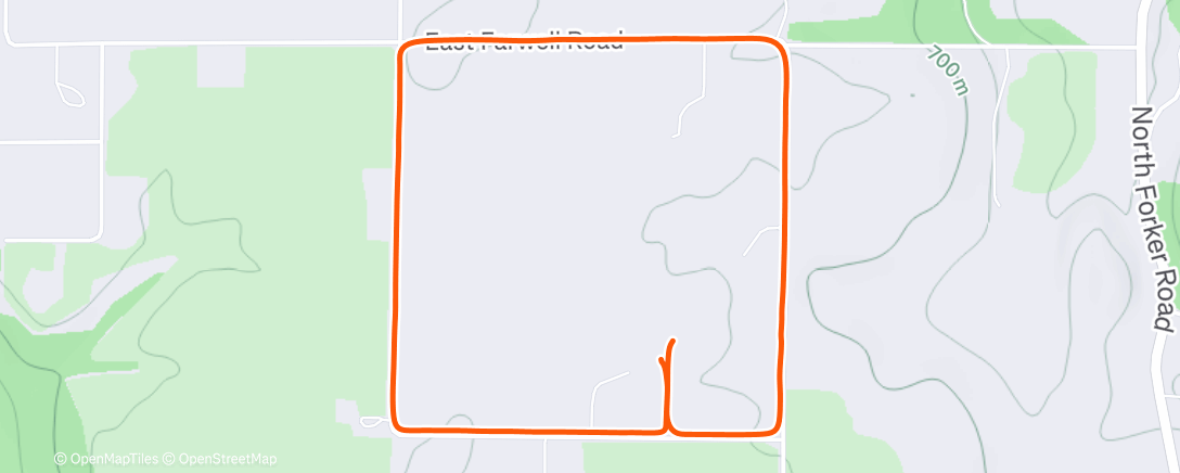 Map of the activity, Morning Walk