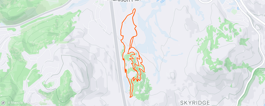 Map of the activity, Evening Ride