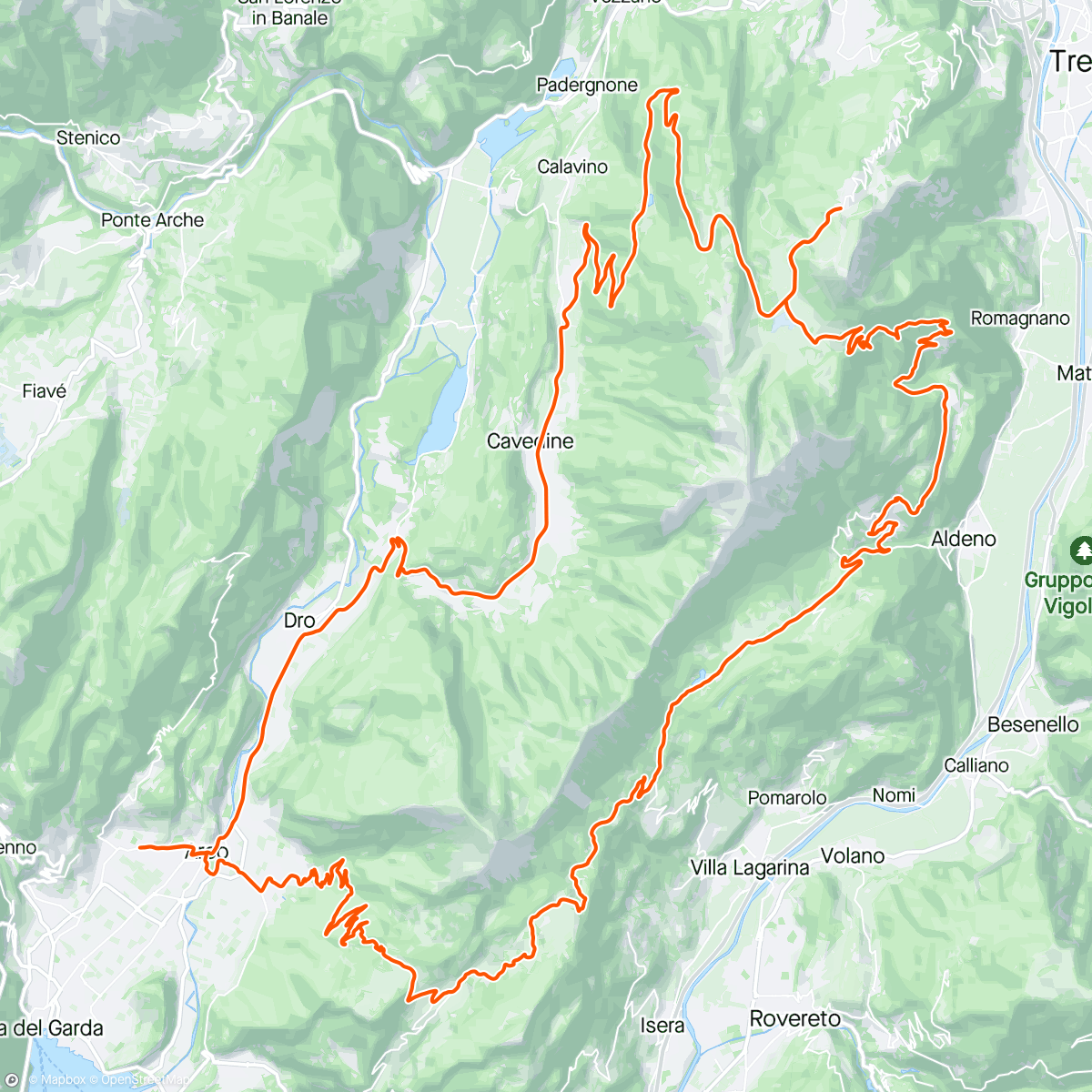 Map of the activity, Monte Velo/ Bondone loop🇮🇹🫶🏻