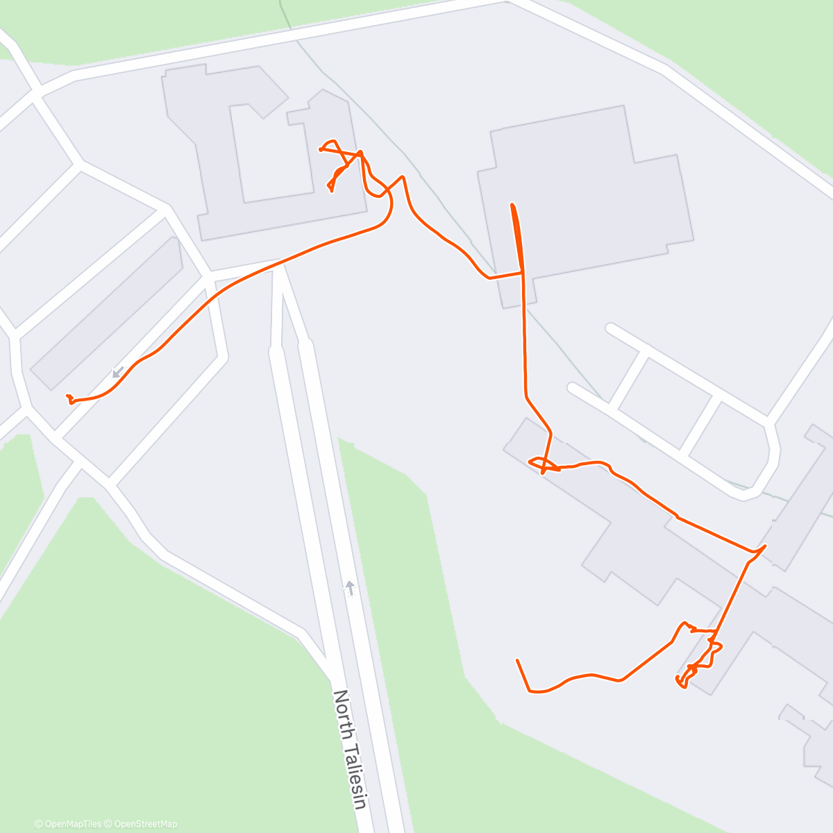 Map of the activity, Taliesin West