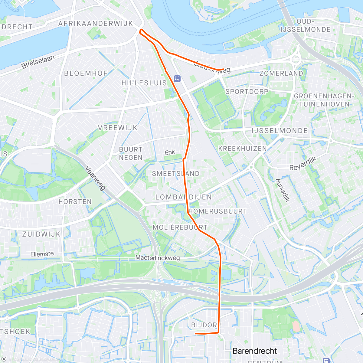 Map of the activity, New bike day😉