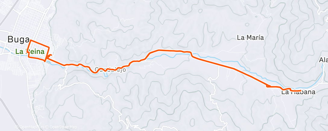 Map of the activity, Morning Ride