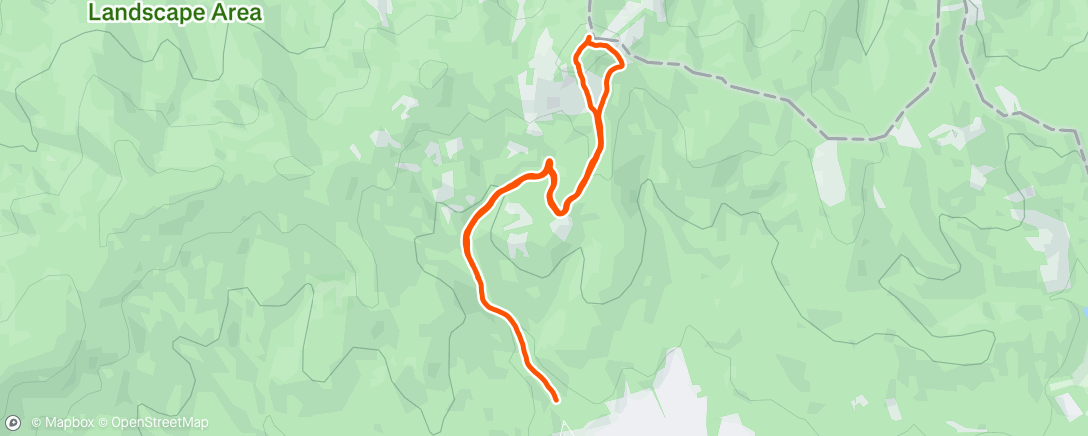 Map of the activity, Morning Hike
