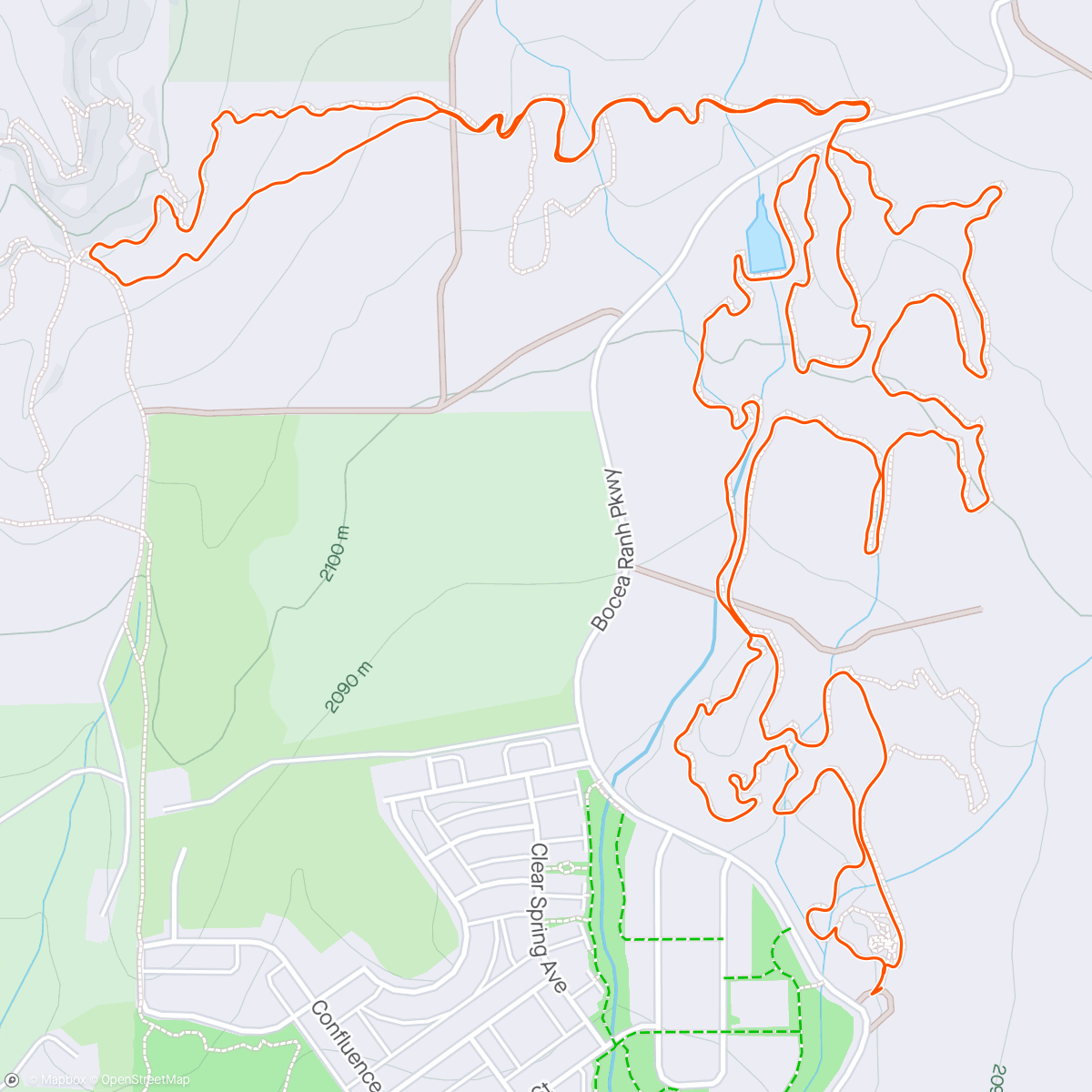 Map of the activity, Three Springs