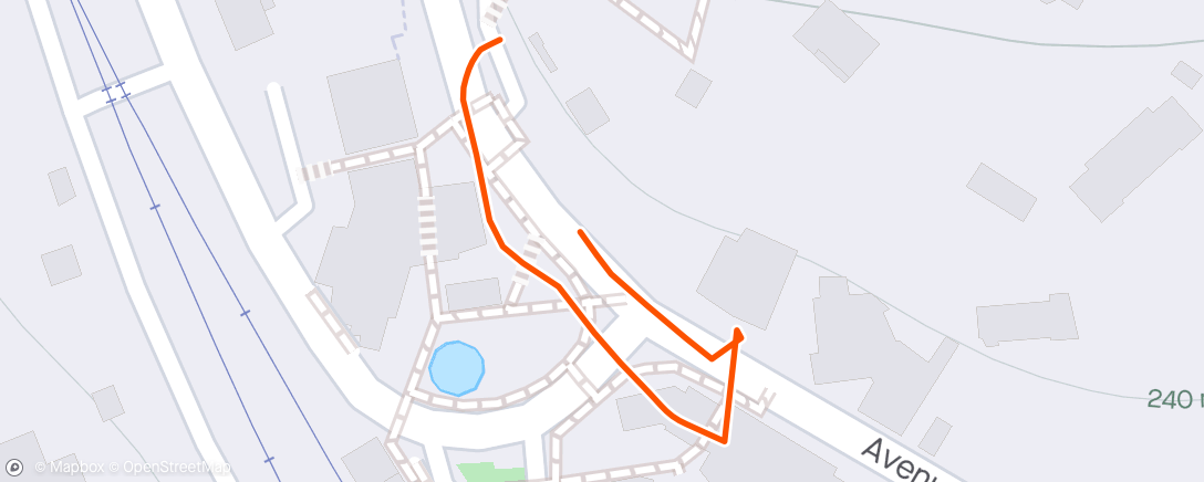 Karte der Aktivität „Course à pied dans l'après-midi”