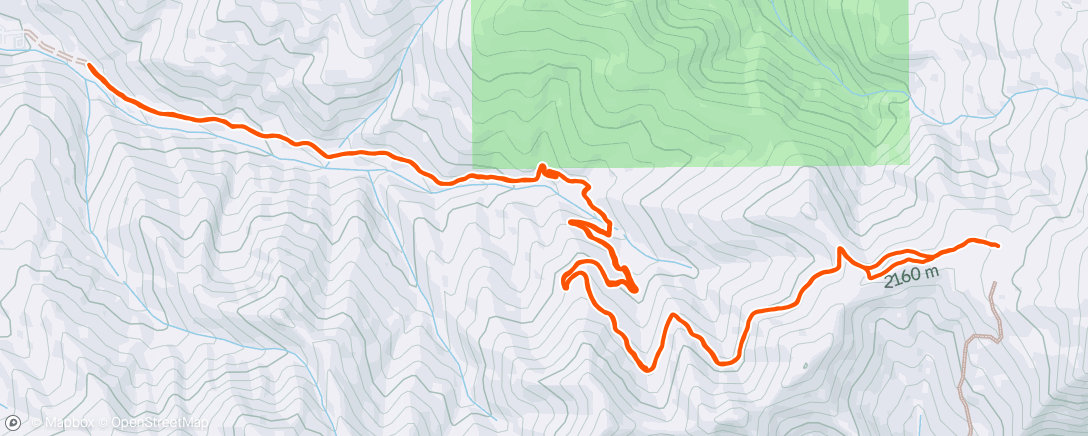 Map of the activity, Lunch Hike