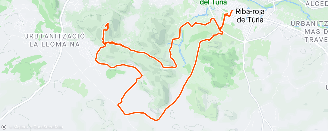 Карта физической активности (Bicicleta al anochecer)