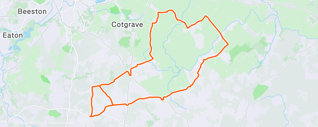 Карта физической активности (Afternoon Ride)