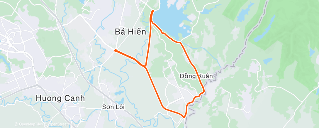 Map of the activity, Afternoon Ride