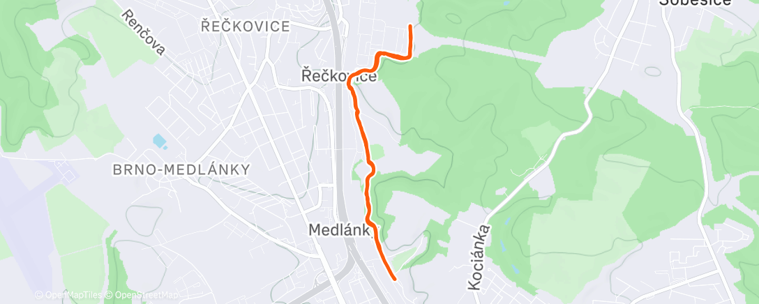 Карта физической активности (Afternoon Run)