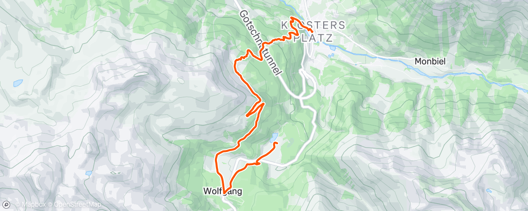 Map of the activity, Bikeschneewanderung😜