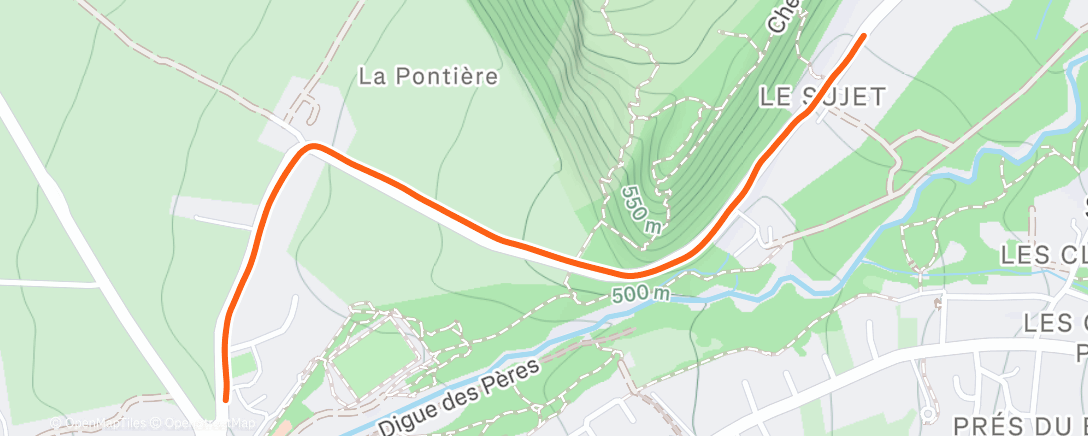 Карта физической активности (Walking back to our holiday house)