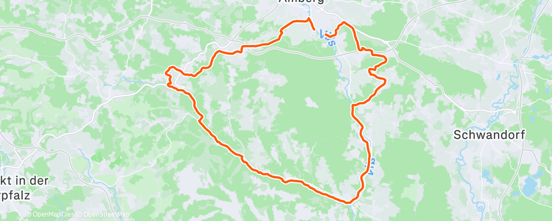 Map of the activity, Radfahren