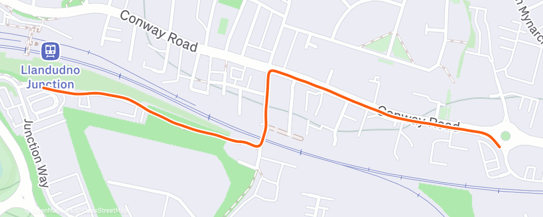 Map of the activity, Lunch Run