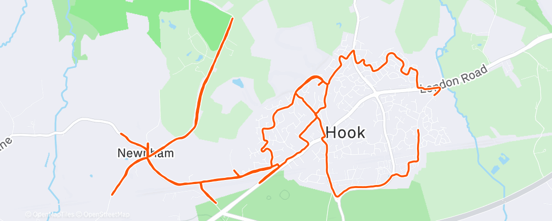 Map of the activity, Tuesday twelve