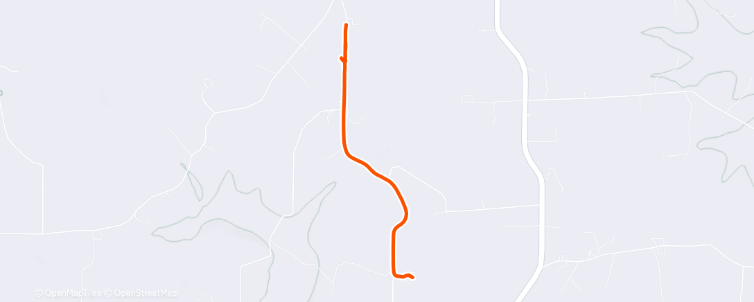 Map of the activity, Afternoon Ride