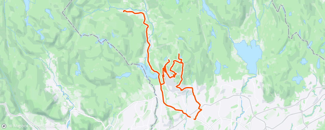 Map of the activity, HCK trening