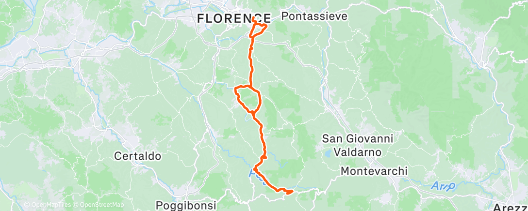 Карта физической активности (Pedalata mattutina)